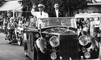 Franco, en una visita a San Sebasti&aacute;n en 1965, posterior al intento de atentar contra &eacute;l en esa ciudad.