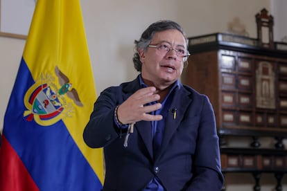 Gustavo Petro en Bogotá, el 8 de enero.