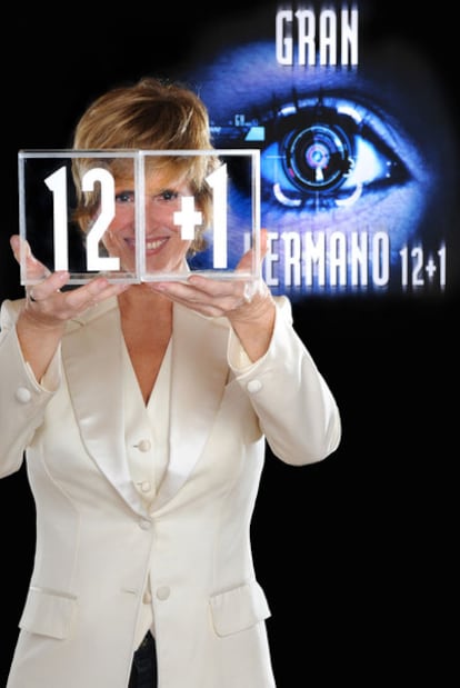 Mercedes Milá, en una imagen promocional de Gran Hermano.</i>