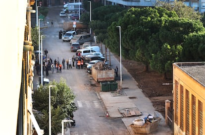 Así quedó la avenida Blasco Ibáñez de Catarroja tras los trabajos de limpieza de esta semana.