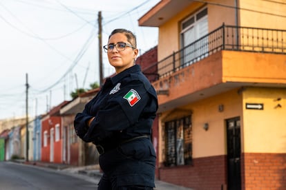 Sara Hernández, policía municipal de Tlajomulco (Jalisco).