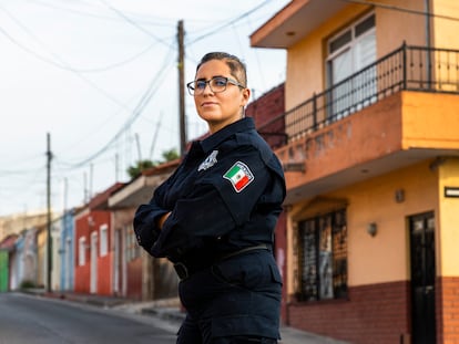 Sara Hernández, policía municipal de Tlajomulco (Jalisco).