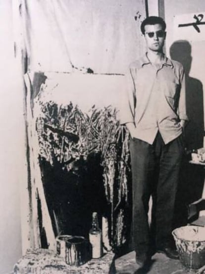 Rafael Canogar, en una imatge dels anys seixanta.