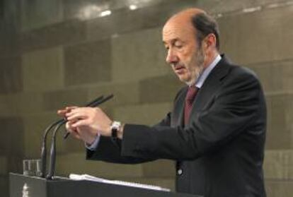 El secretario general del PSOE, Alfredo Pérez Rubalcaba.