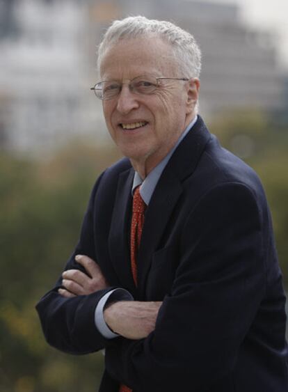 El premio Nobel de Economía George Akerlof, la semana pasada en Madrid.