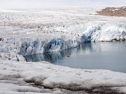 El glaciar Qaleraliq era uno de los puntos fáciles de acceso al hielo interior de Groenlandia; la foto data de 2009.