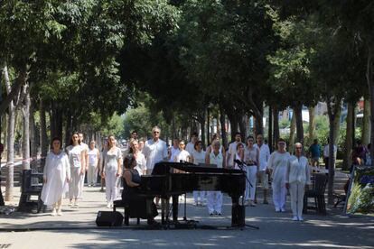 Homenatge a les v&iacute;ctimes d&#039;Hipercor. 