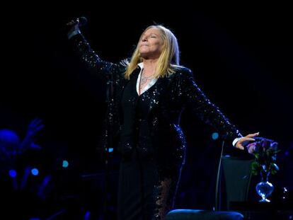 Barbra Streisand en concierto. 