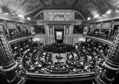 Vista general de la primera jornada del debate sobre el Estado de la Nación, en el Congreso de los Diputados, el 12 de julio de 2022.