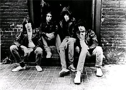 Los Ramones: de izquierda a derecha, Johnny, Marky, Joey y Dee Dee.