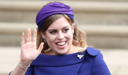 Beatriz de York, en la boda de su hermana Eugenia, el 12 de octubre de 2018.