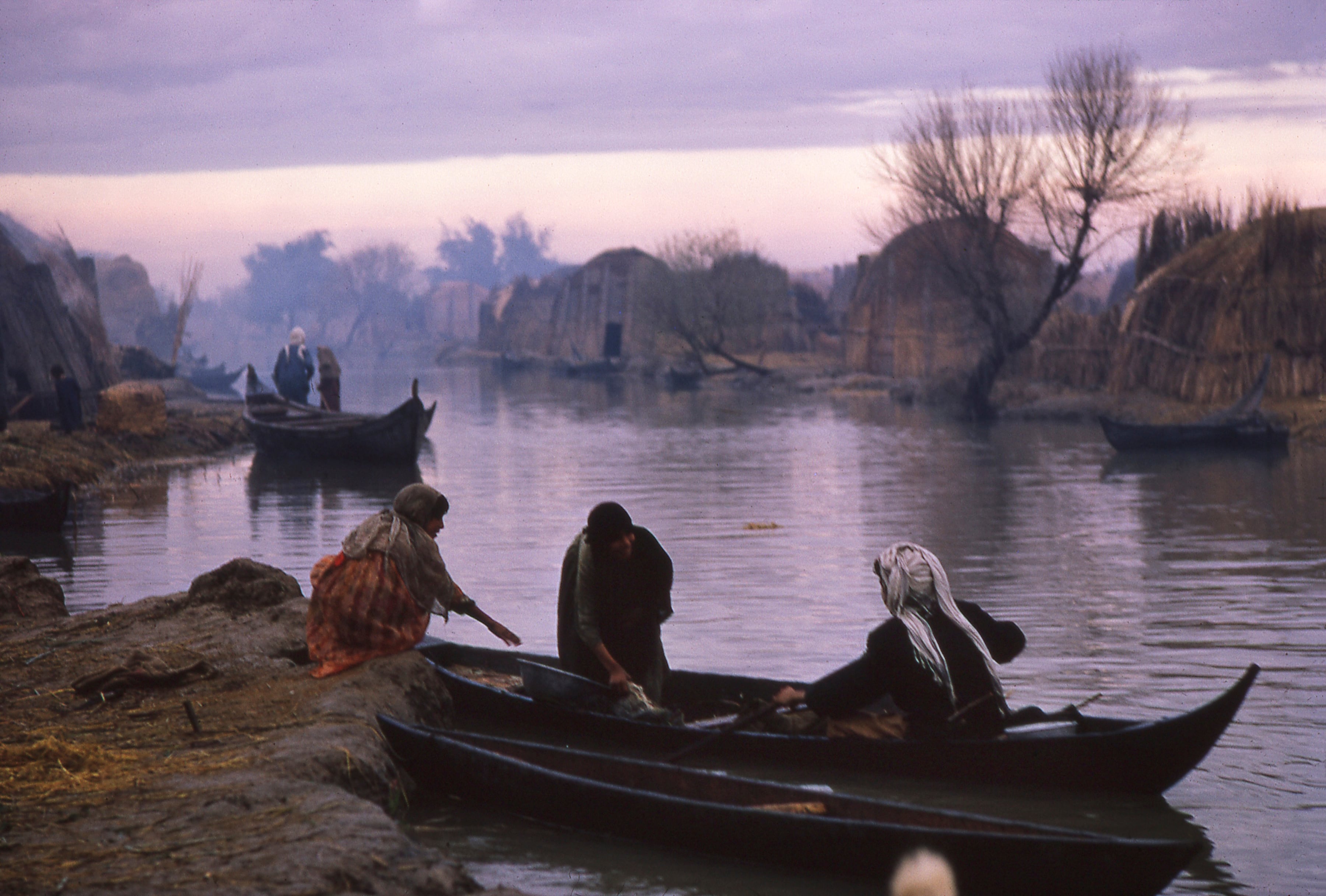 Un pueblo de los árabes de las marismas, en 1978.