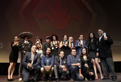 Los ganadores del Festival de cine de Guadalajara. 