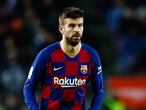 Gerard Pique, en acci&oacute;n con el Barcelona.