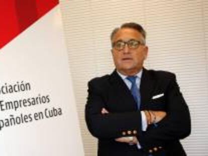 El empresario gallego Víctor Moro posa este, 4 de abril de 2014, en La Habana (Cuba), en la sede de la Asociación de Empresarios Españoles en Cuba.