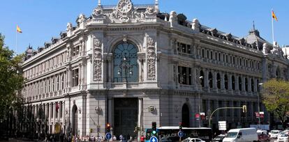 Imagen de la sede del Banco de España en Madrid.