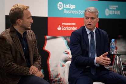 Luis Gil, director de Competicionesy de la Oficina del Jugador de LaLiga, presenta Global Players Program, el curso para jugadores de LaLiga Santander y de LaLiga SmartBank.