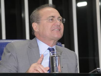 O presidente do Senado, Renan Calheiros, em agosto.