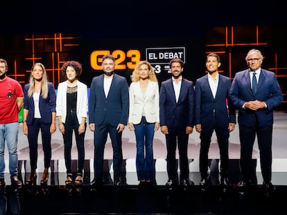 Debate en TV3 de los candidatos al Congreso. EFE / Quique García.