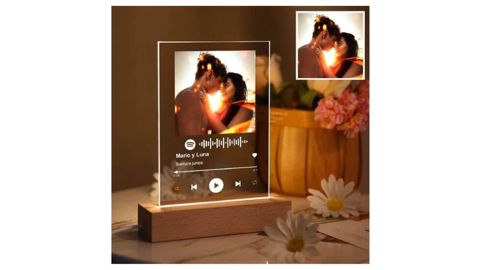 Placa Spotify de metacrilato.