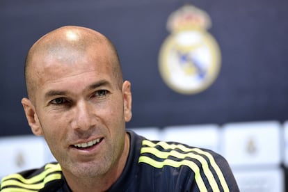 Zidane, durante la rueda de prensa.