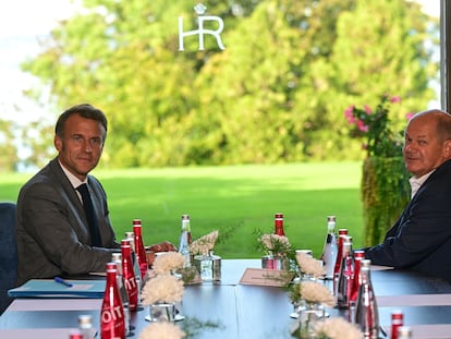 Emmanuel Macron y Olaf Scholz