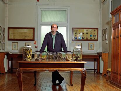 David Vieites en el Museo Nacional de Ciencias Naturales.