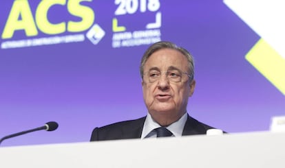 Florentino P&eacute;rez, presidente de ACS.