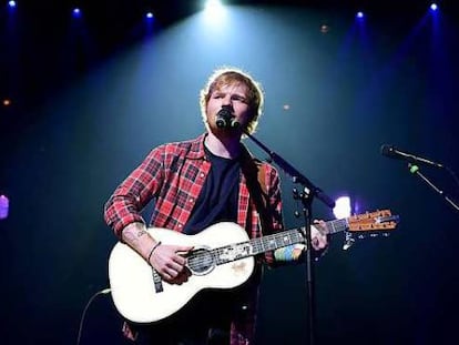 Ed Sheeran en uno de los conciertos de su gira de presentación de 'X' en Londres.