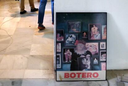 Un cartel de la exposición de Botero en el Reina Sofía, celebrada en los espacios que ahora se recuperan, entre el 22 de junio y el 15 de agosto de 1987.