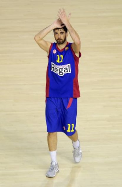 Juan Carlos Navarro en el duelo de ayer.