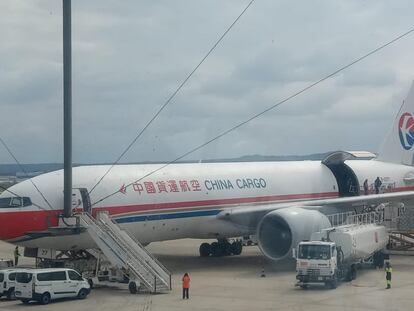 Llegada a Zaragoza del avión con material sanitario chino de la Comunidad Valenciana. 

GVA
24/03/2020