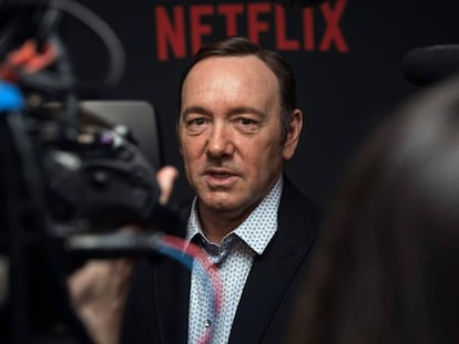 Kevin Spacey, a su llegada al estreno de la cuarta temporada de &#039;House of Cards&#039;.