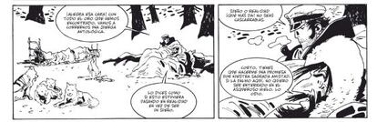 Página del nuevo cómic de Corto Maltés, que saldrá a la venta el 30 de septiembre en Europa con el título 'Bajo el sol de medianoche'.