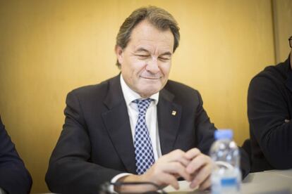 Artur Mas a la reunió de l'executiva nacional de CDC.