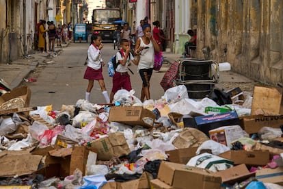 Calles de La Habana, el 17 de febrero.