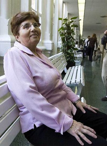 Rufina Gilo, ayer en el hospital Clínico de Barcelona.