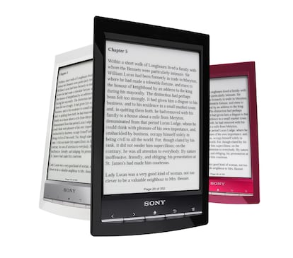 Libro electr&oacute;nico de Sony con capacidad para 1.200 libros electr&oacute;nicos. PVP.: 180 euros