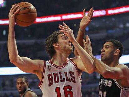 Pau Gasol, ante Duncan.