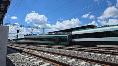 Se desacarrila tren Maya en Izamal, Yucatán esta tarde.