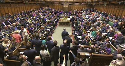 Un momento del debate sobre Siria en la Cámara de los Comunes, Londres, Reino Unido, el 29 de agosto de 2013.