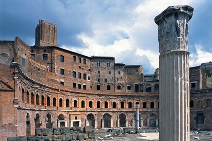 Magna obra. El Foro de Trajano fue el último de los foros imperiales.
