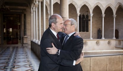 Manuel Chaves con Jos&eacute; Montilla, en 2009.