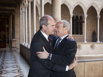 Manuel Chaves con Jos&eacute; Montilla, en 2009.