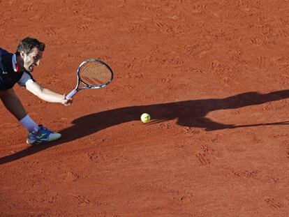 Albert Ramos, durante el partido de octavos contra Djokovic.