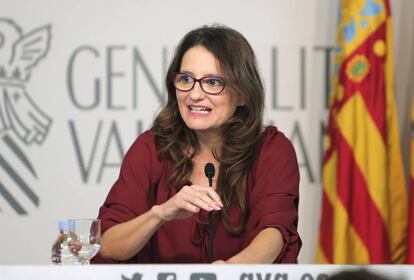 La vicepresidenta de la Generalitat, M&oacute;nica Oltra.
