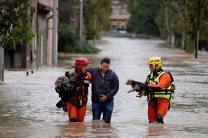 La zona más afectada por las lluvias torrenciales en Francia es la localidad de Trèbes, donde se han registrado nueve de las víctimas mortales, según el portavoz de Interior, Frédéreic de Lanouvelle, en la cadena BFM TV.