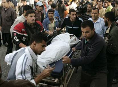Uno de los cuatro milicianos palestinos muertos tras el bombardeo israelí en la ciudad de Gaza.