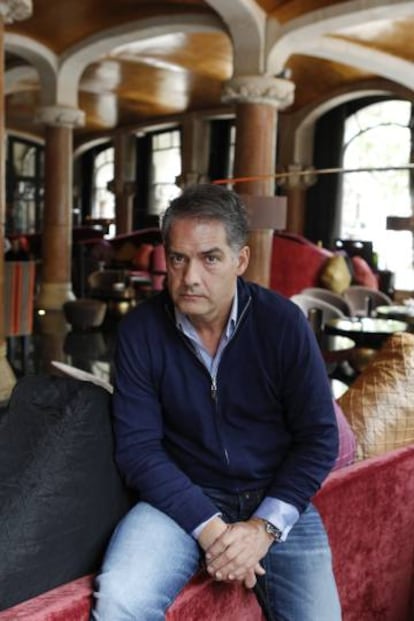 El escritor escocés Philip Kerr, en Barcelona.