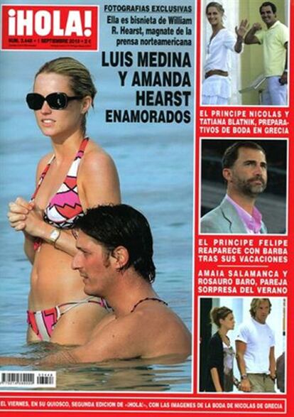 Portada de la revista <i>¡Hola!</i> del 1 de septiembre de 2010